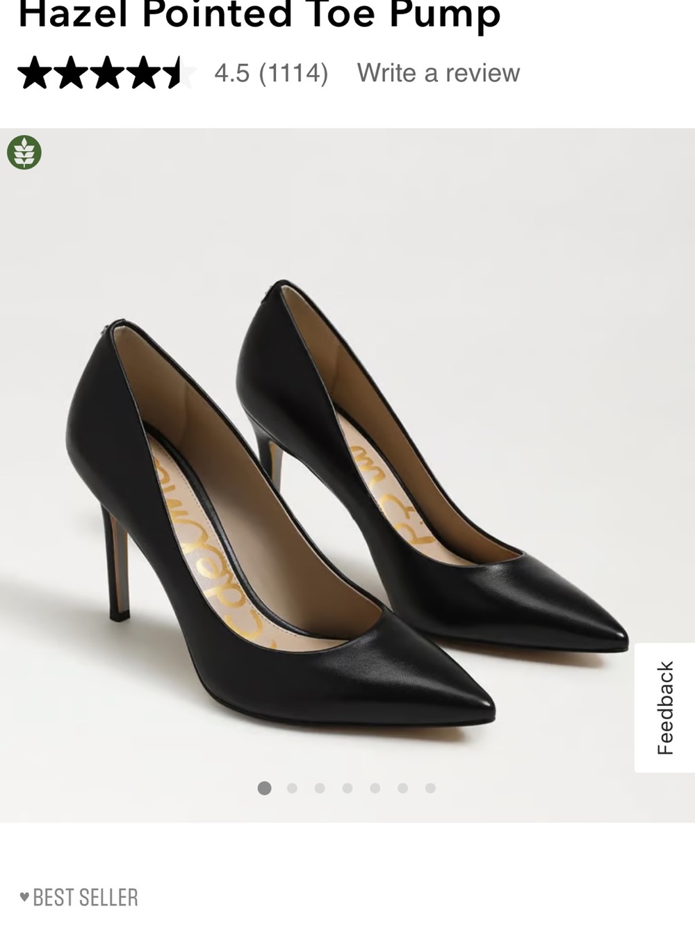 hazel Black Pointed-Toe Stiletto Pumps